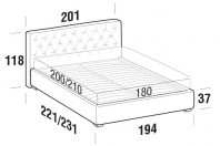 Beds Cezanne Maxi double bed with FLOOR bed frame