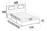 Beds Evergreen Double bed with BOX bed frame