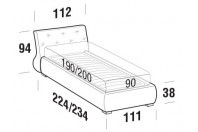 Beds Gap Single bed with ROUND bed frame