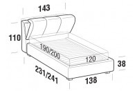 Beds Inside French bed with STRONG bed frame