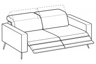 Sofas Christopher 3-er maxi sofa with 2 relax