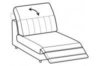 Sofas Egon 1-er central element with relax