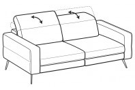 Sofas Gareth 3-er maxi sofa