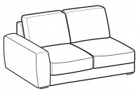 Sofas Magyster 2-er lateral element