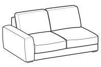 Sofas Magyster 2-er maxi lateral element
