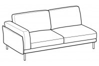 Sofas Nicole 3-er lateral element