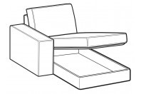 Sofas Simba Chaise Longue with storage