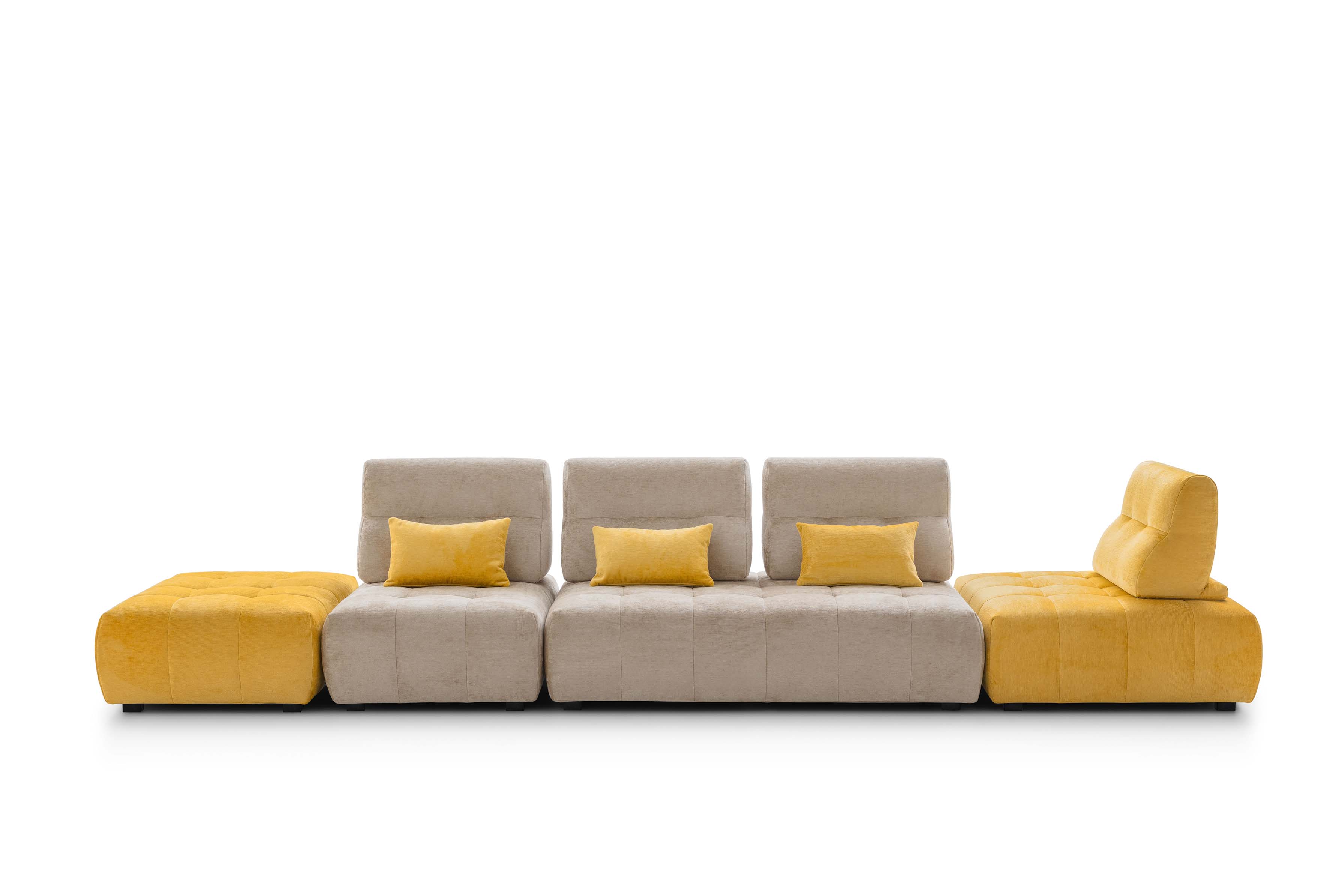 Divano modulare Byron LeComfort con schienali alti traslabili e di design