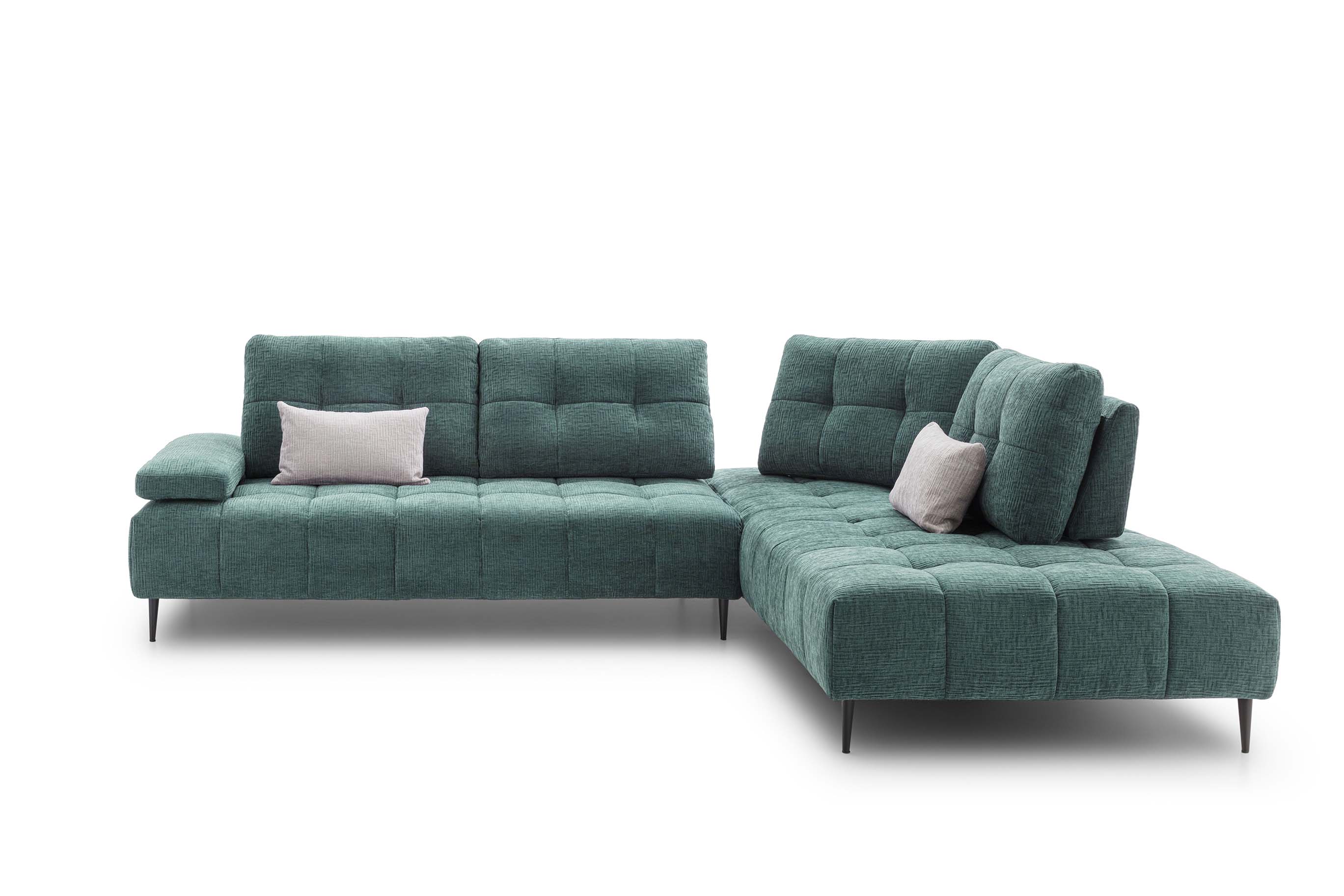 Divano Joplin LeComfort con braccioli regolabili e schienale traslabile