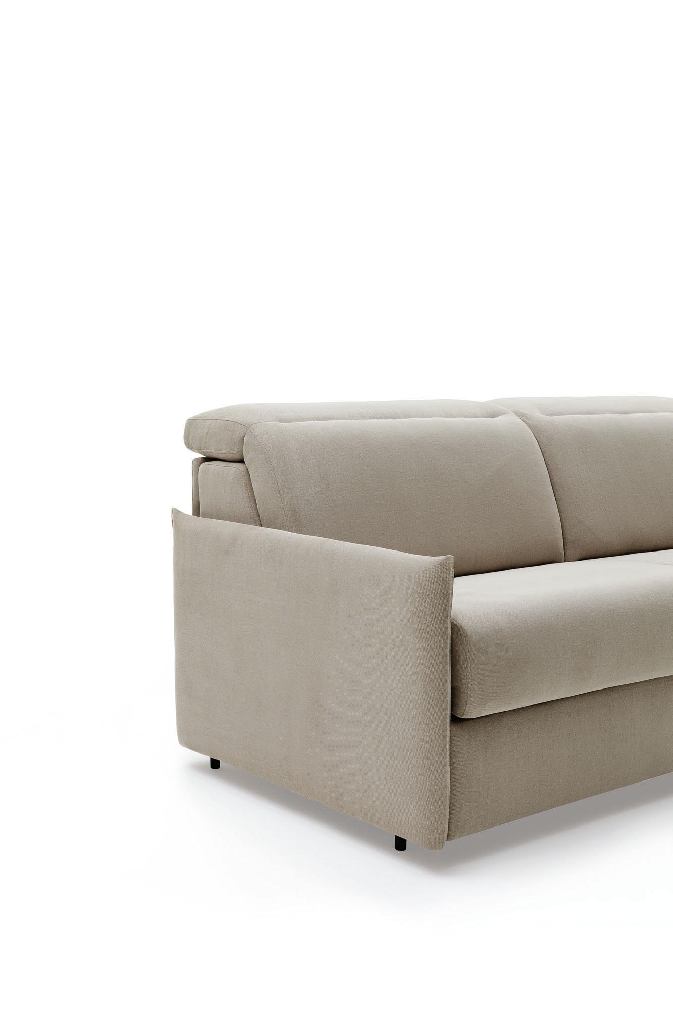 Bracciolo Slim salvaspazio per il divano letto Barbados in tessuto.