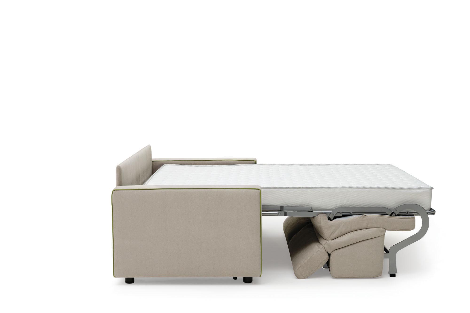 Divano letto Barbados LeComfort meccanismo aperto - visione laterale