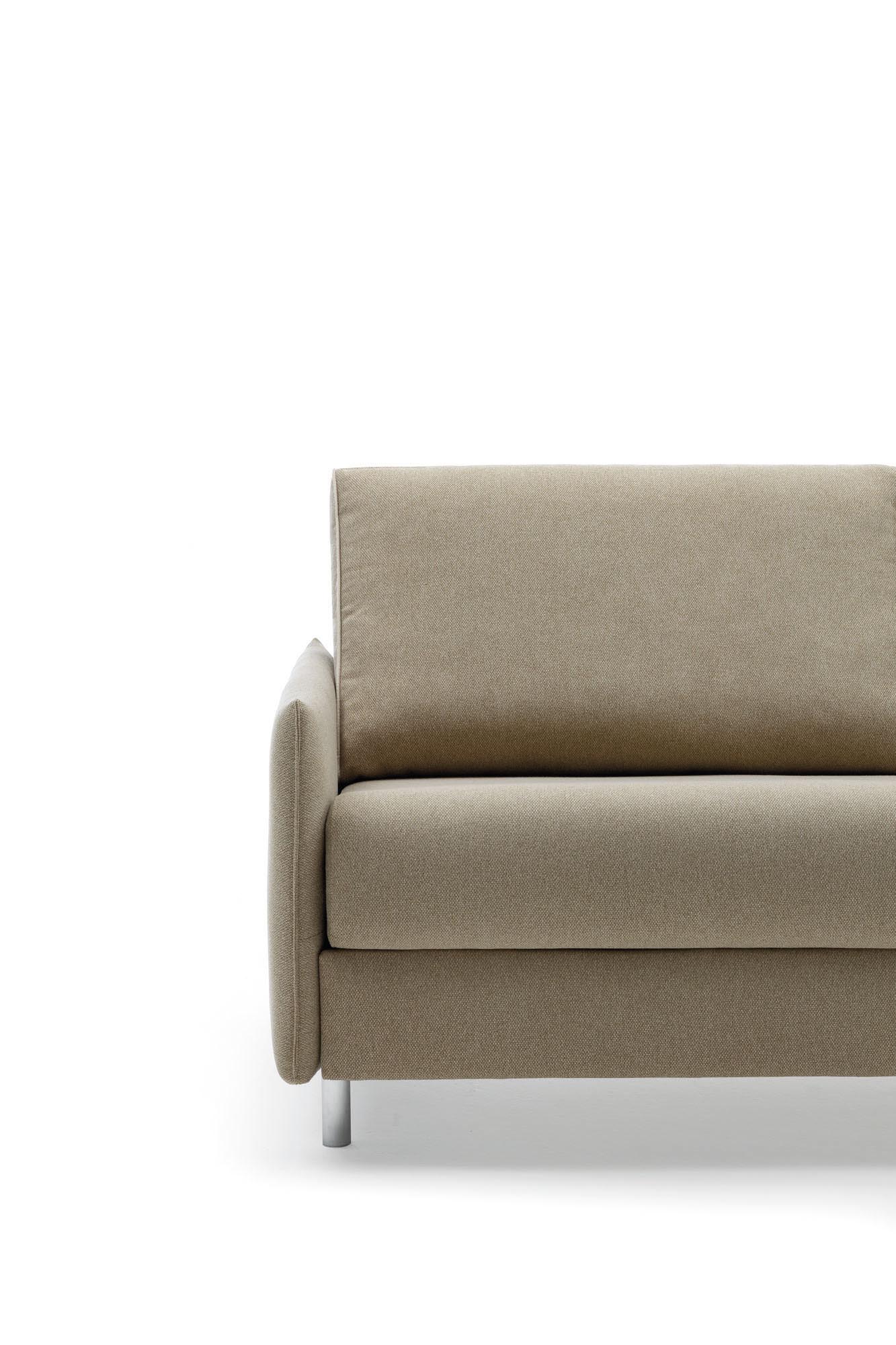 Divano letto Maldive con bracciolo modello Simply - visione frontale