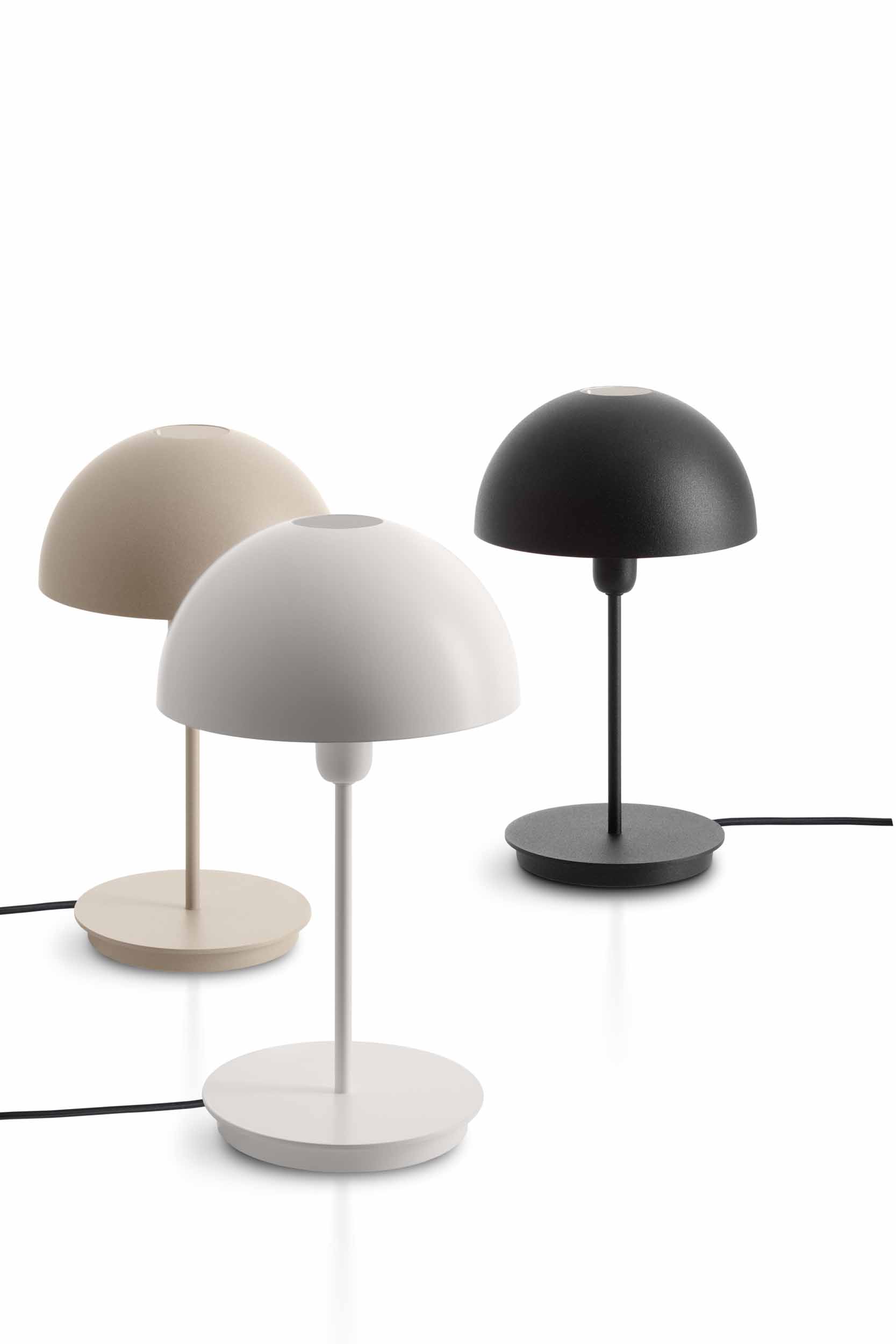 Lampada Dome in versione da tavolo di vari colori diversi