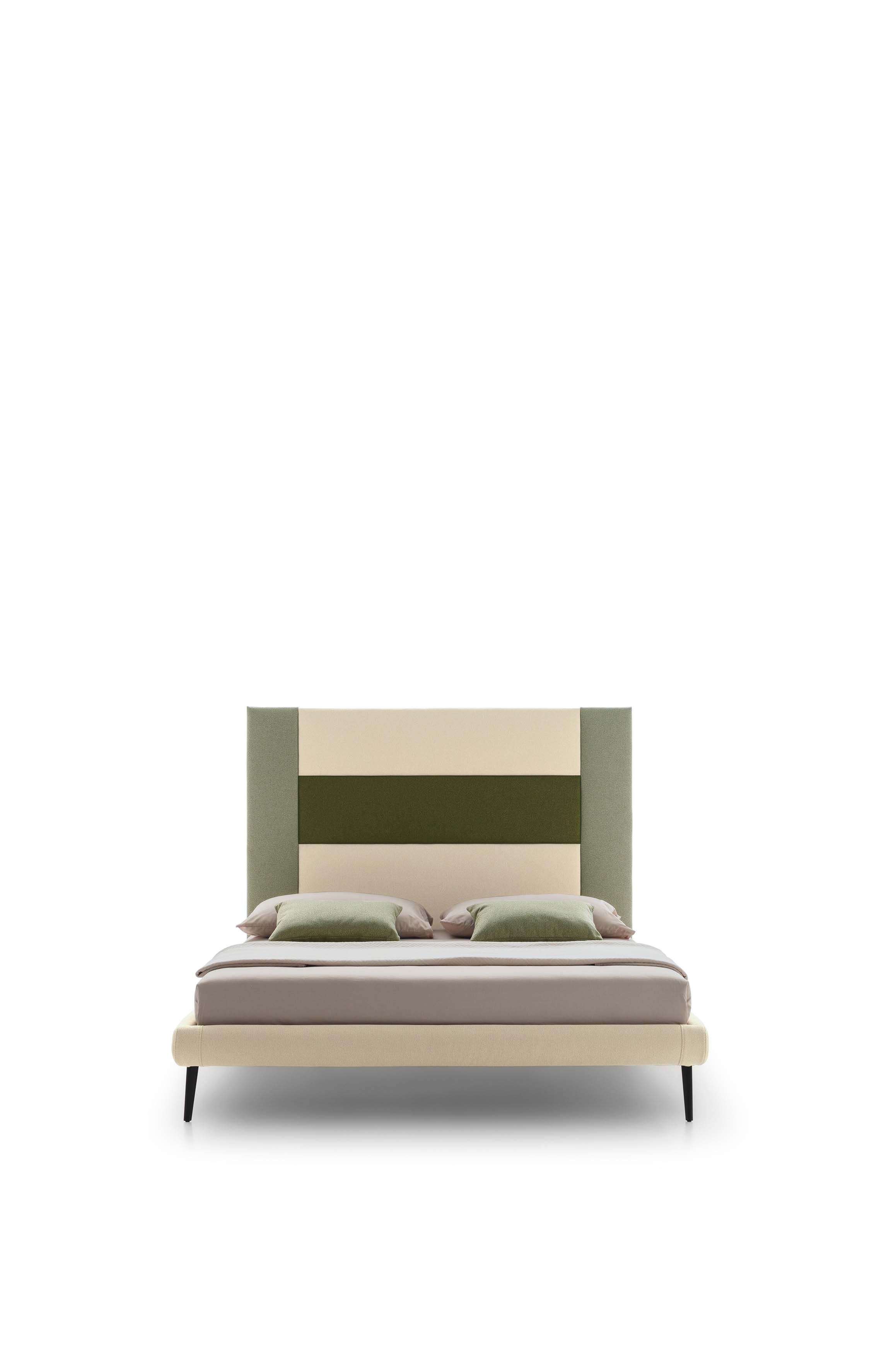 Letto a una piazza e mezza con testiera Ground in altra versione