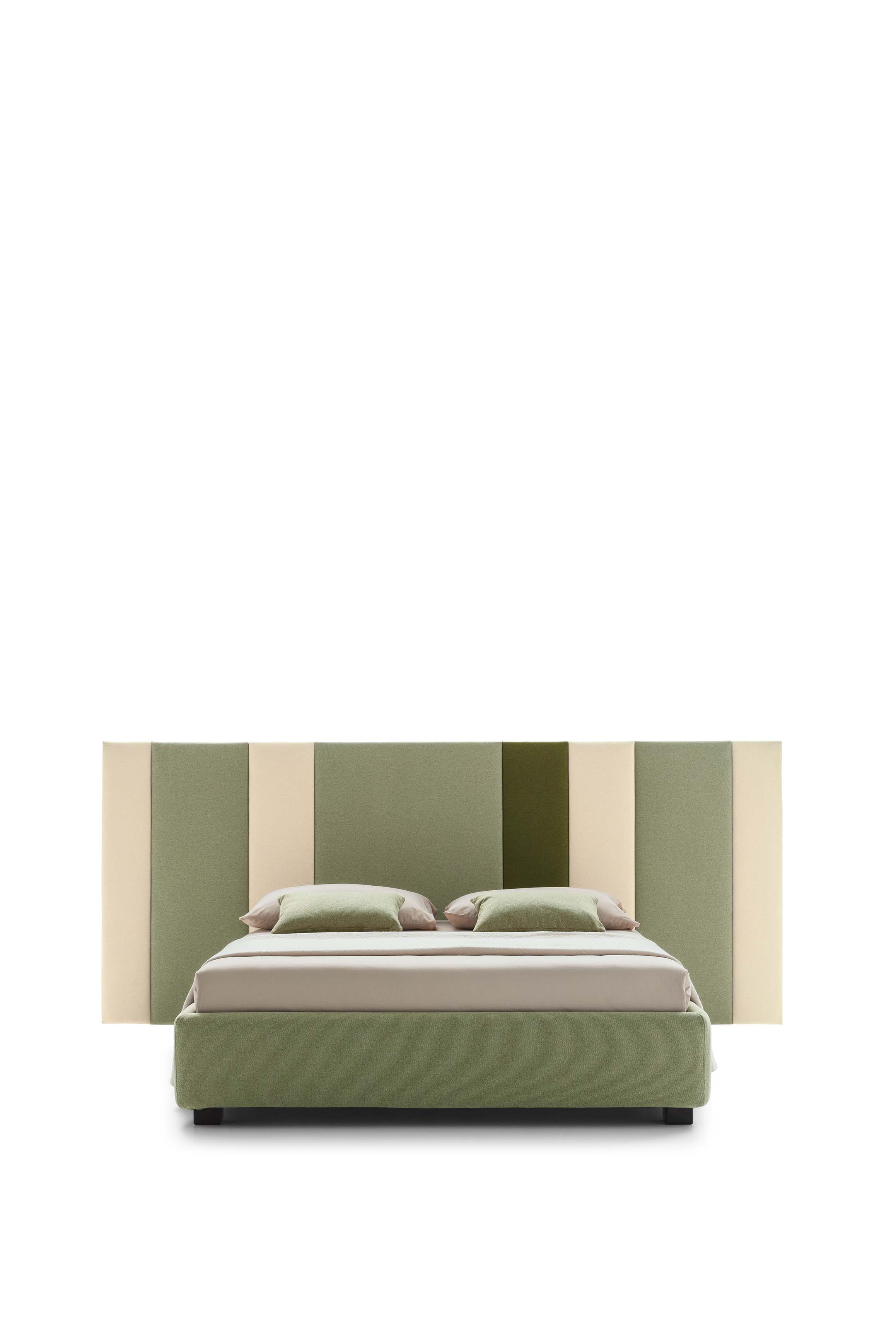 Letto alla francese con testiera Ground multicolor