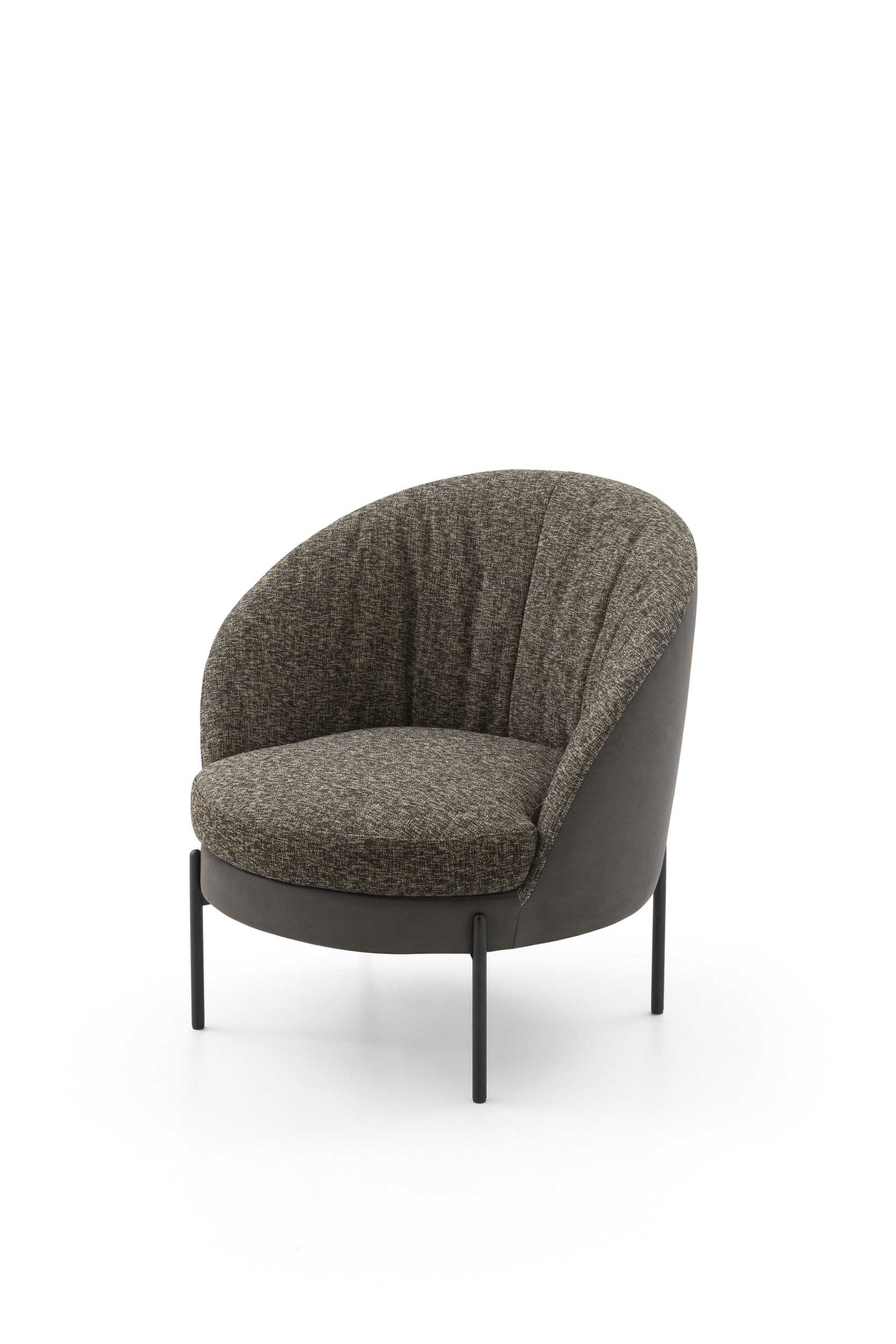 Poltroncina Oyster LeComfort tonda versione a base fissa
