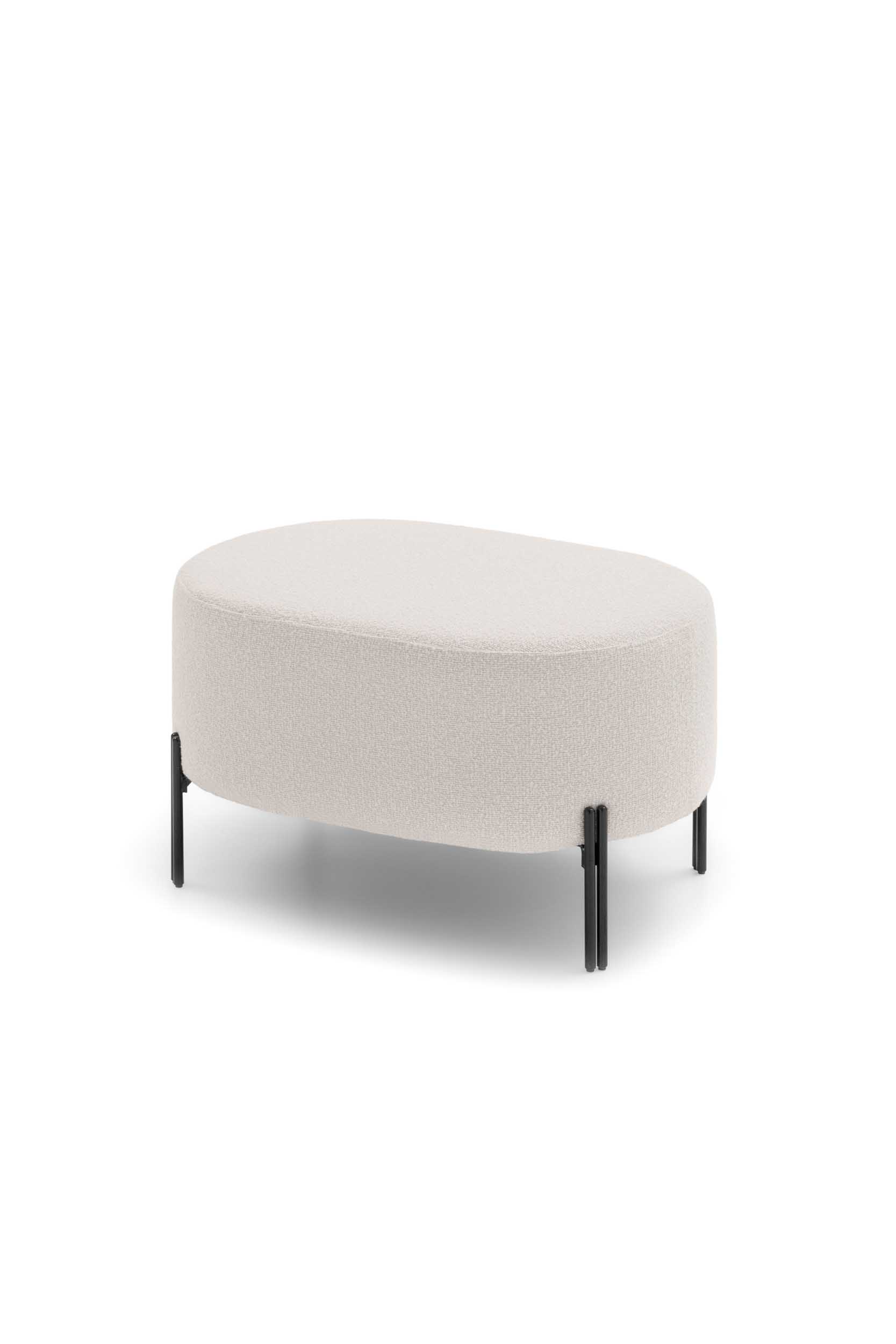 Pouf Timis ovale semplice e di design
